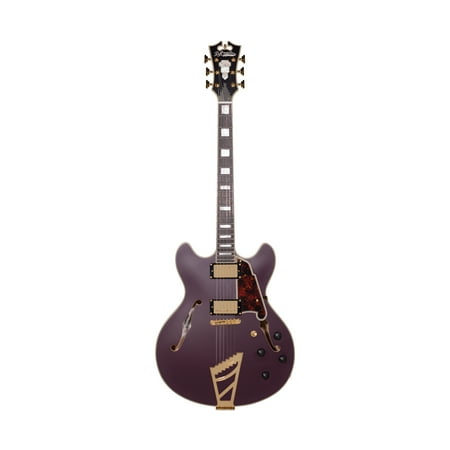 D'Angelico Deluxe DC Semi-Hollow Electric Guitar w/ Stairstep Tailpiece - Matte Plum