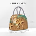 thumbnail image 2 of Lsque Starfish And Seashell 1 Print Lunch Bag, Insulated Lunch Box, Small Leakproof Cooler Food Lunch Containers Reusable High Capacity Lunch Tote Bags for Work, Travel, Outdoor, 2 of 6