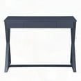 thumbnail image 2 of Charcoal Console Table with 1 Drawer & X-Shape Base | Smooth Operation, 2 of 7