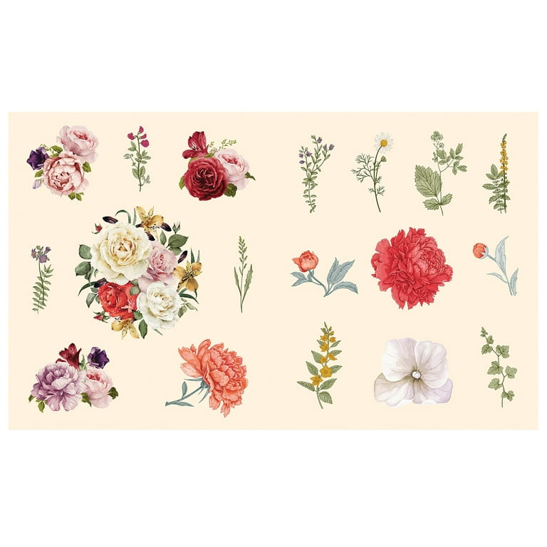 Pinkfresh Studio - Lovely Blooms Collection - Fabric Stickers