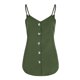 thumbnail image 5 of Moda Mujer Causal V-Ncek Blusa sólida Camiseta sin mangas con botones Tops de verano Fridja  qr5805, 5 of 6