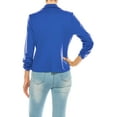 thumbnail image 3 of MOA COLLECTION Women's Basic Long Sleeves Button Blazer Jacket, 3 of 6