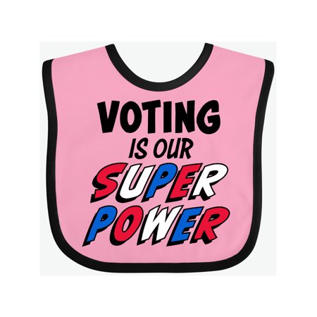 

Inktastic Voting is our Superpower Gift Baby Boy or Baby Girl Bib
