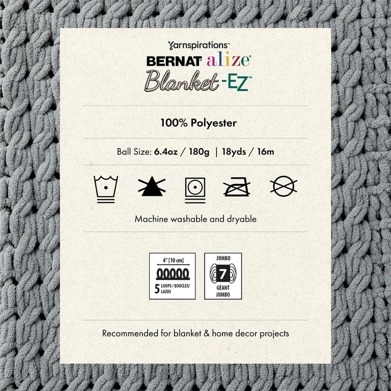 Bernat Alize Blanket EZ Yarn - White Mint