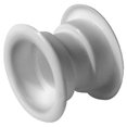 thumbnail image 1 of 4x White Mini Circle Collar Air Vent Grille Set Door Ventilation Cover, 1 of 3