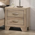 thumbnail image 3 of Cterwk 2 Drawers End Table Beside Table with Handle, Wooden Nightstand for Living Room, Bedroom, Light Brown, 3 of 6