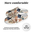 thumbnail image 6 of Lsque Watercolor Plants Pattern Womens Comfort Cotton on Scuff With Memory Foam and Anti-skid Sole Slipper-40/41, 6 of 7