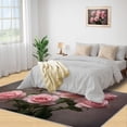 thumbnail image 4 of Pink Rose Area Rug - Modern Floral Area Rugs for Living Room, 5x7 Rug, Light Luxury Washable Rugs for Bedroom, Nordic Carpet, Aesthetics Girls Carpet - Rose Home Decor Gifts for Women, 4 of 4