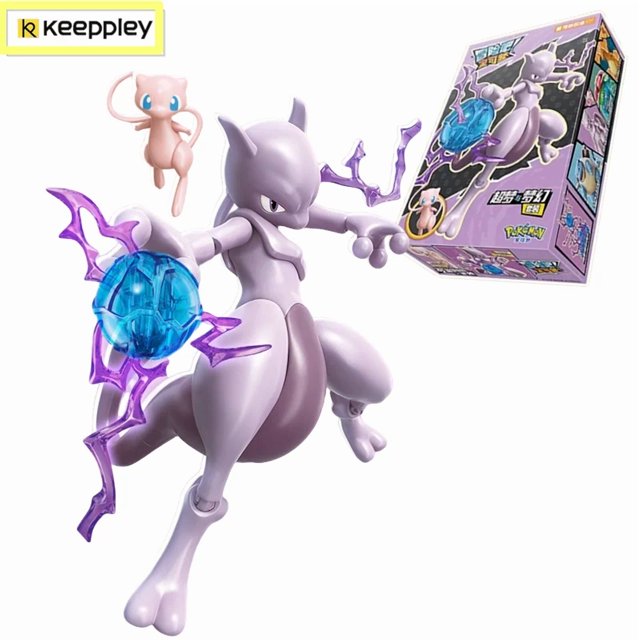 Keeppley Pokemon Battle Building Blocks Lucario Charizard Mewtwo Blastoise Greninja Assembly 3D Model Mini Brick Figure Toys K20249 With box