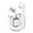 White, variant on Dvkptbk Crystal Bluetooth Earbuds, Transparent Digital Display Wireless Bluetooth Headset Bilateral Stereo Copper Ring Speaker with Charging Bin