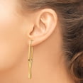 thumbnail image 6 of Diamond2Deal 14K Yellow Gold Polished Post Dangle Earrings for Women (L- 2.23 inch, W- 0.78 inch), 6 of 6