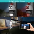 thumbnail image 3 of Cámara IP 4K de 8MP con doble lente, cámara de seguridad CCTV con doble pantalla, visión nocturna a Color, seguimiento automático, PTZ, Wifi, impermeable, 3 of 3