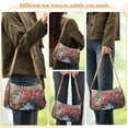 thumbnail image 4 of FORMRS Womens Shoulder Bag with Chain Strap Clutch Purse Cute Tote Handbag, Red Vibrant Flowers, 4 of 7