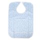 thumbnail image 2 of Colector De Alimentos Para Adultos, Gancho Y Bucle, Babero Para Atrapar Alimentos Para Adultos, Patrón Floral, Azul, Lavable, Reutilizable Para Comer, 2 of 7
