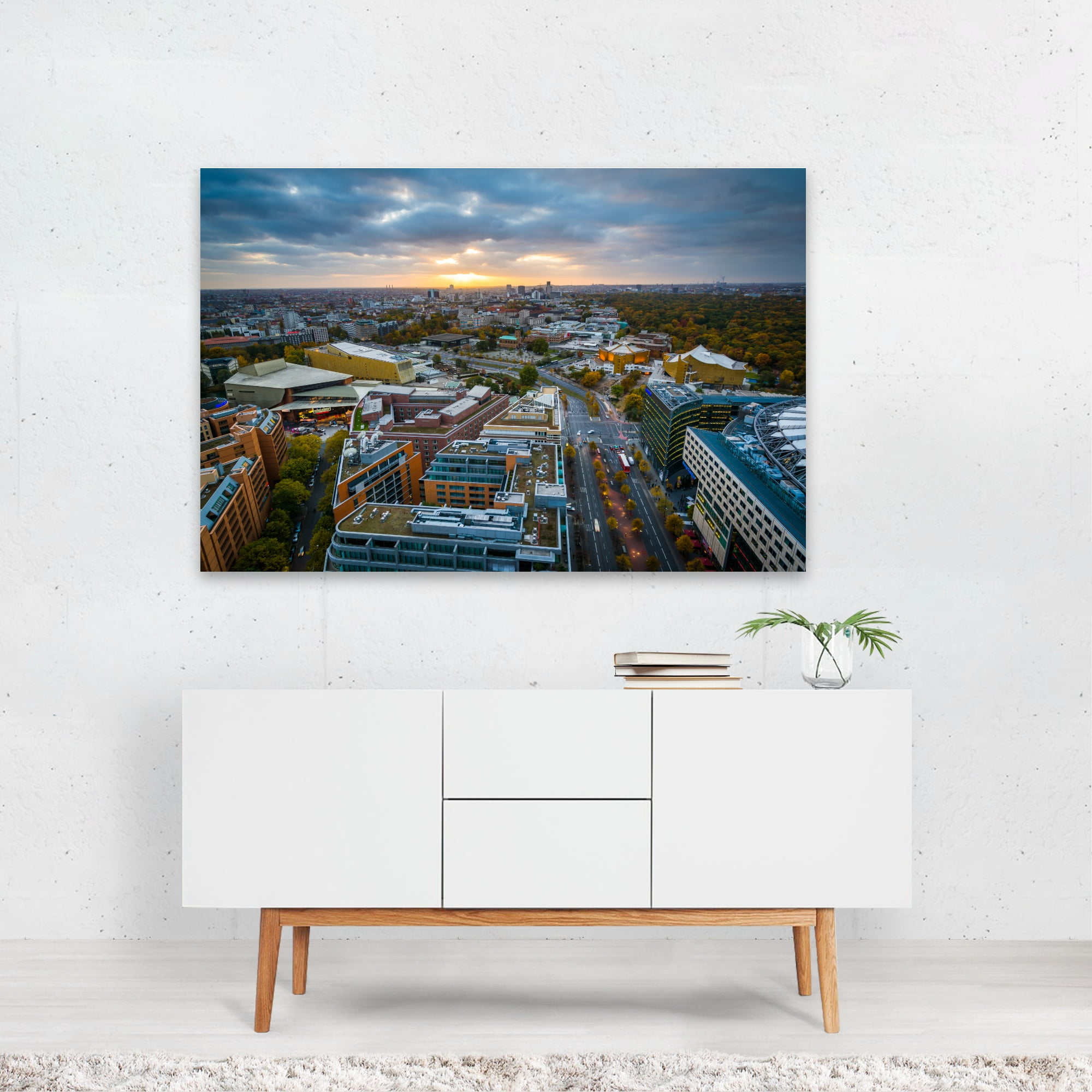 Details about   Berlin Sunset City Germany CANVAS WALL ART DECO LARGE READY TO HANG all sizes 