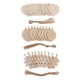 thumbnail image 3 of 10 conversiones de hojas de madera colgantes, adorno de madera para escote Bodhi leaf 80x48x2mm, 3 of 9