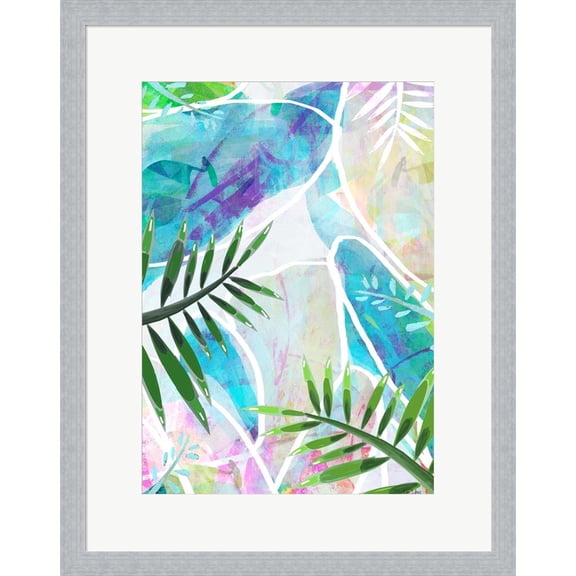 Great Art Now Palm Serenity by Lori Dubois, Framed Wall Art, 18.25W x 23H