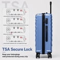 thumbnail image 5 of Concepten 5-Piece Hardshell Luggage Set,ABS Material Lightweight Suitcase Set with Swivel Wheels and TSA Lock,Equipped with Sports Handbag and Toiletries Bag, 5 of 7