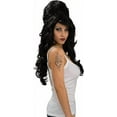 thumbnail image 2 of Amy Winehouse Rehab Adult Wig and Tattoos, 2 of 5