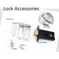 thumbnail image 3 of shiyou-Cup Door Locks Without Keys,304 Round Recessed Install Door Lock,Hidden Cup Door Handle,Square Lock Cylinder Cup Locks,Hidden Pulls Ring,for Privacy Door Bathroom Bedroom etc Sliver, 3 of 4