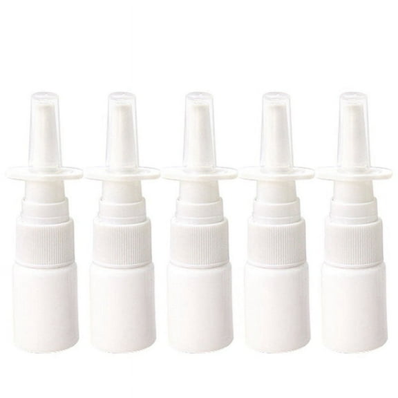 10Pcs 10Ml Bottle Refillable Plastic Mist Nose Nasal Sprayer