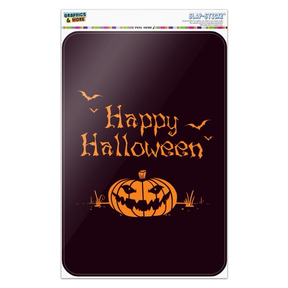 Happy Halloween Holiday Pumpkin Jack-o-lantern Bats Home Business Office Sign