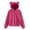 Hot Pink, variant on Womens Plush Pajamas Tops Cute Bear-Ear Hood Sweatshirt Fall Winter Warm Long Sleeves Comfy Lounge Pj's Pullover