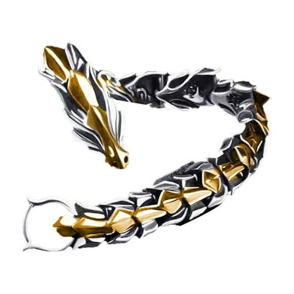 Hearth & Gear Retro Head Color Handmade Lin Pattern Bone Punk Hop Men's Bracelet Western for Women Girl Necklace Set Rose Jewelry for Women Necklaces for Women Gd350-8 Womens Digital Watch G Shot Men