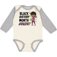 thumbnail image 3 of Inktastic Black History Month Rocks- Girl with Guitar Boys or Girls Long Sleeve Baby Bodysuit, 3 of 5