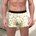 thumbnail image 2 of Casual Underwear for Men Easter Print Breathable Soft Blend Waistband Light Yellow XL, 2 of 4