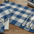 thumbnail image 2 of Park Designs Buffalo Check Table Runner - 54"L - China Blue, 2 of 4
