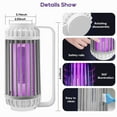 thumbnail image 5 of Bug Zapper for Outdoor and Indoor, Electric Bug Zapper High Powered 3000V Electric Mosquito Zappers Killer, Rechargeable Insect Trap Fly Zapper for Home, Patio, Backyard, Camping, 5 of 5