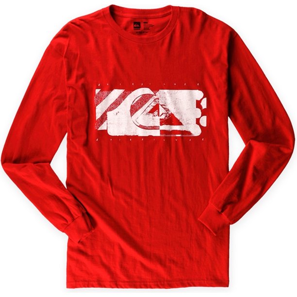 Camiseta gráfica Quiksilver Mix N Mash para hombre, rojo, grande