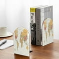 thumbnail image 5 of Naloa World Map 1 2 Pcs Bookend Large Capacity Office Book Ends for Home Office Library School Study Decoration, 5 of 8