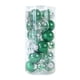 thumbnail image 1 of Matsuzay 24 piezas de bolas de Navidad pequeñas bolas decorativas para interiores y exteriores, casa de campo, sala de estar, dormitorio, Kits de decoración para fiestas Verde, 1 of 6