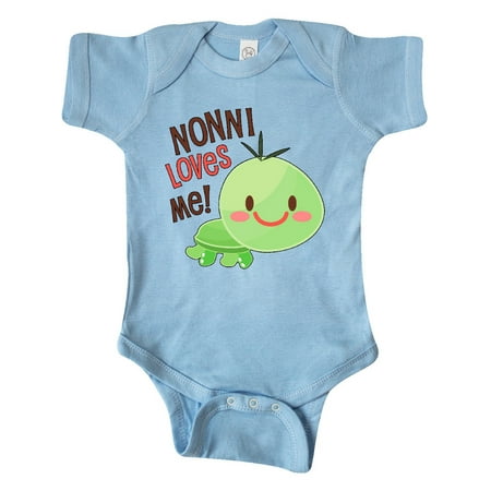 

Inktastic Nonni Loves Me- cute turtle Gift Baby Boy or Baby Girl Bodysuit