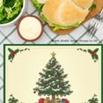 thumbnail image 3 of Jbralid Christmas Tree Holiday Table Mat Set of 8 for Home Kitchen Table Decor 12x18 inch, 3 of 5