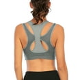 thumbnail image 6 of FUTATA Women's High Impact Wireless Mesh Cross Strap Sports Bra, Supportive Bounce Control Yoga Bra, No Underwire Sports Bra For Running Yoga Fitness Workout, 6 of 8
