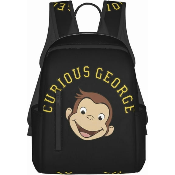 Curious George Lightweight Backpack Shoulder Bags Daypack Travel Camping