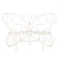 thumbnail image 1 of Home Locomotion  White Butterfly Garden Bench, 1 of 2