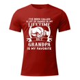 thumbnail image 5 of iTNHFP T-Shirts pour Hommes Printemps et Été Fête des Pères Décontracté Rétro Impression Partielle T-Shirt Col Rond Manches Courtes, 5 of 5