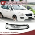 thumbnail image 2 of Luz de señal de giro LED del espejo izquierdo delantero para Kia Rondo 2014-2017, luz de marcador lateral No. 87613A4000 Amarillo, 2 of 6
