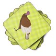 thumbnail image 2 of Carolines Treasures BB7808FC Bourbon Red Turkey Hen Green Foam Coaster, Set of 4, 2 of 3