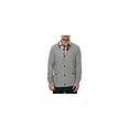 thumbnail image 1 of AMBIG Mens The Caesar Cardigan Knit Sweater, Grey, Small, 1 of 3