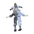 thumbnail image 3 of Muñeca de de Porcelana de 15'' para Decoración de Halloween, Manualidades, Figura de , Muñeca Arlequín para Colección de Regalos, 3 of 9