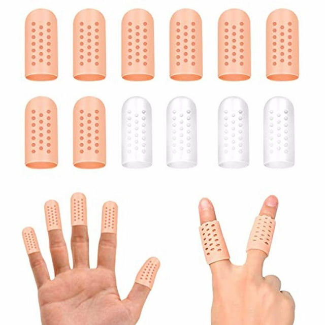 ZheElen 12Pcs Toe Separator Breathable Anti-Grinding Foot Care Tools Case Covers 1Set
