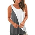 thumbnail image 2 of Lzobxe Tank Tops for Women Printing Round-Neck Loose Sleeveless T-shirt Pullover,Sizes S-2XL, 2 of 6