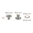 thumbnail image 2 of Kit de ojales de metal Unique Bargains 3mm 0.12' Plateado, 2 of 7
