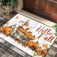 thumbnail image 5 of LEFXSMR Fall Bathroom Rugs Non-Slip Bath Mat Pumpkin Maple Leaves Design Area Rug for Front Door Porch Entryway Thanksgiving Decorations, Orange, 5 of 6
