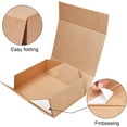 thumbnail image 3 of 1PC 3.5x7.5x11 Inch Large Gift Wrapping Boxes Beige Paper Fold Boxes for Jewelry Candy Birthday Wedding Party Favors, 3 of 8
